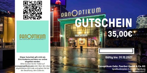 Panoptikum hamburg - 35€,