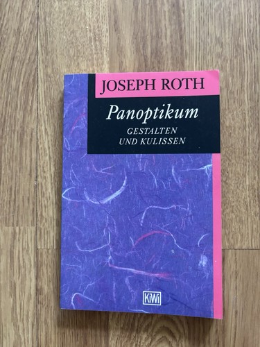 Panoptikum joseph roth - joseph,